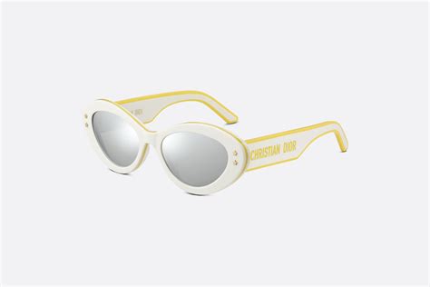 DiorPacific B1U White Butterfly Sunglasses 